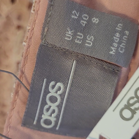 ASOS Backless Lace Dress in Blush - Picture 9 of 9